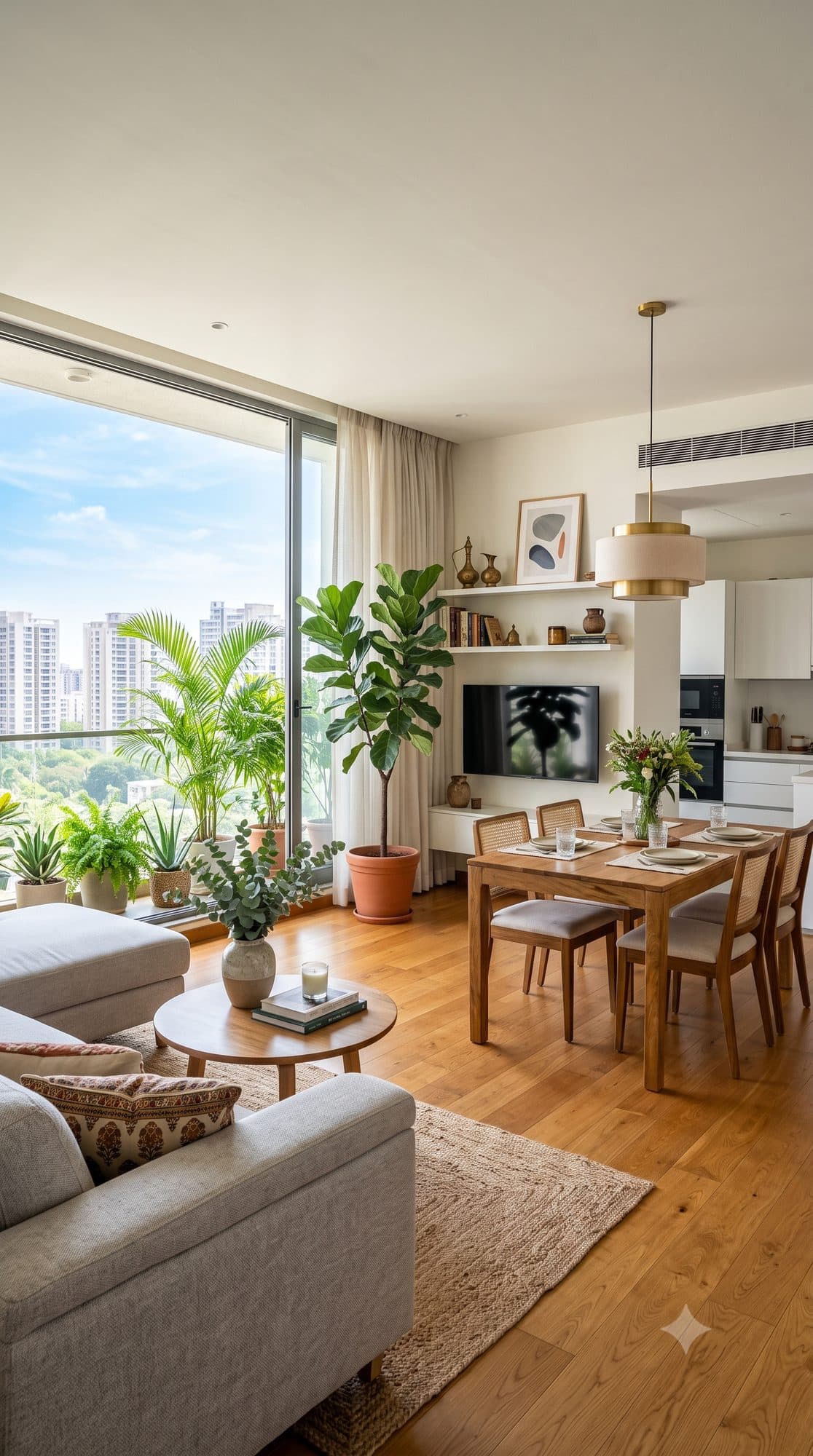 A freshly cleaned apartment