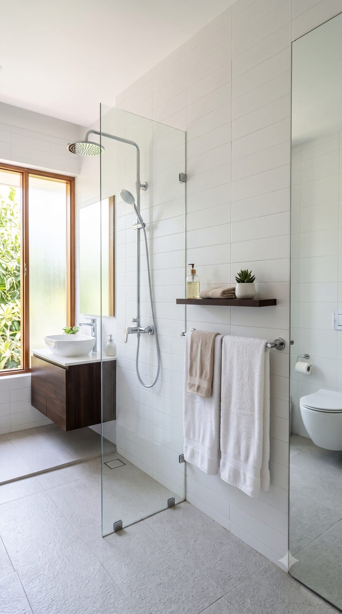 A cleaned bathroom